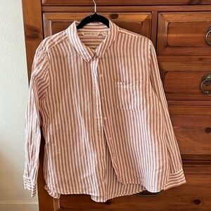 EUC Rachel Hollis Women’s Striped Shirt, Size 16.